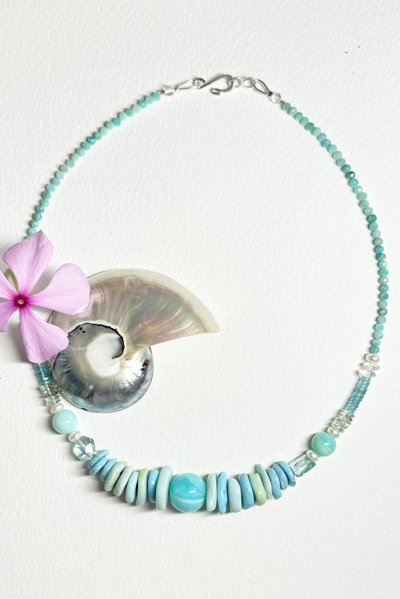 Necklace Histoire Pure Puruvian Opal