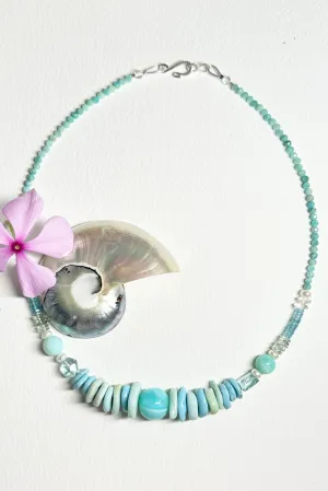 Necklace Histoire Pure Puruvian Opal
