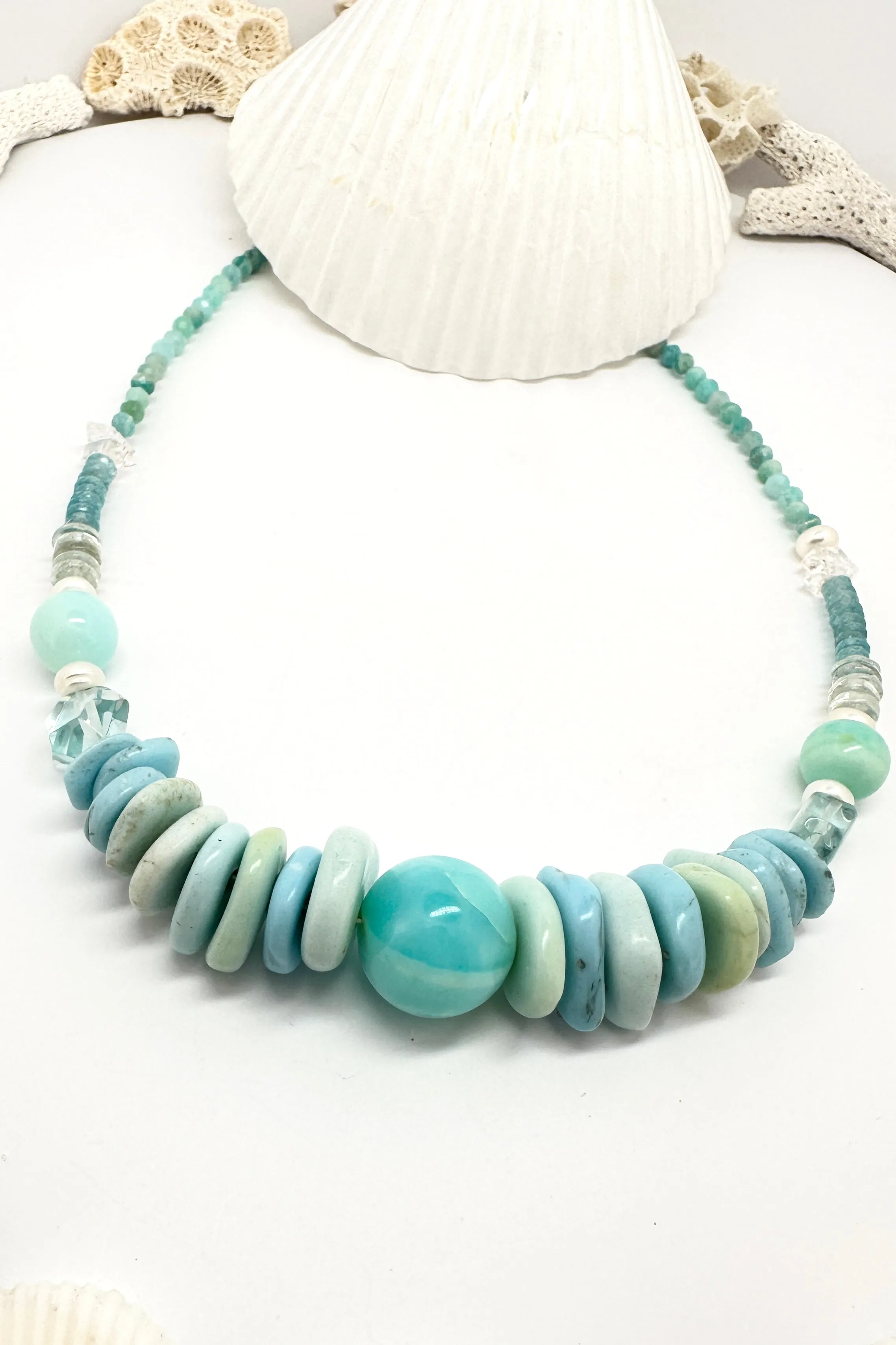 Necklace Histoire Pure Puruvian Opal