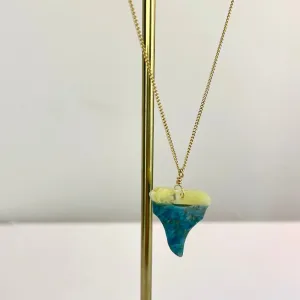 Precieux Gem Apatite Shark Necklace