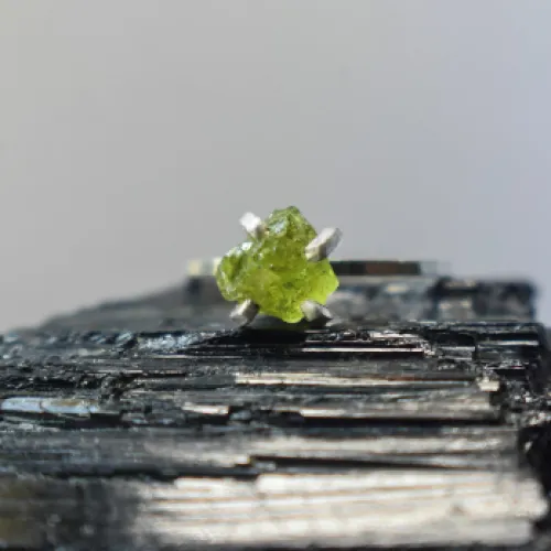 Raw Peridot Ring