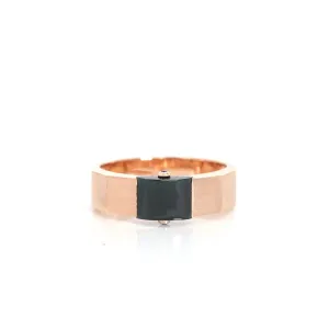 RealJade® Co. Genuine Burmese Black Jadeite Jade Ring