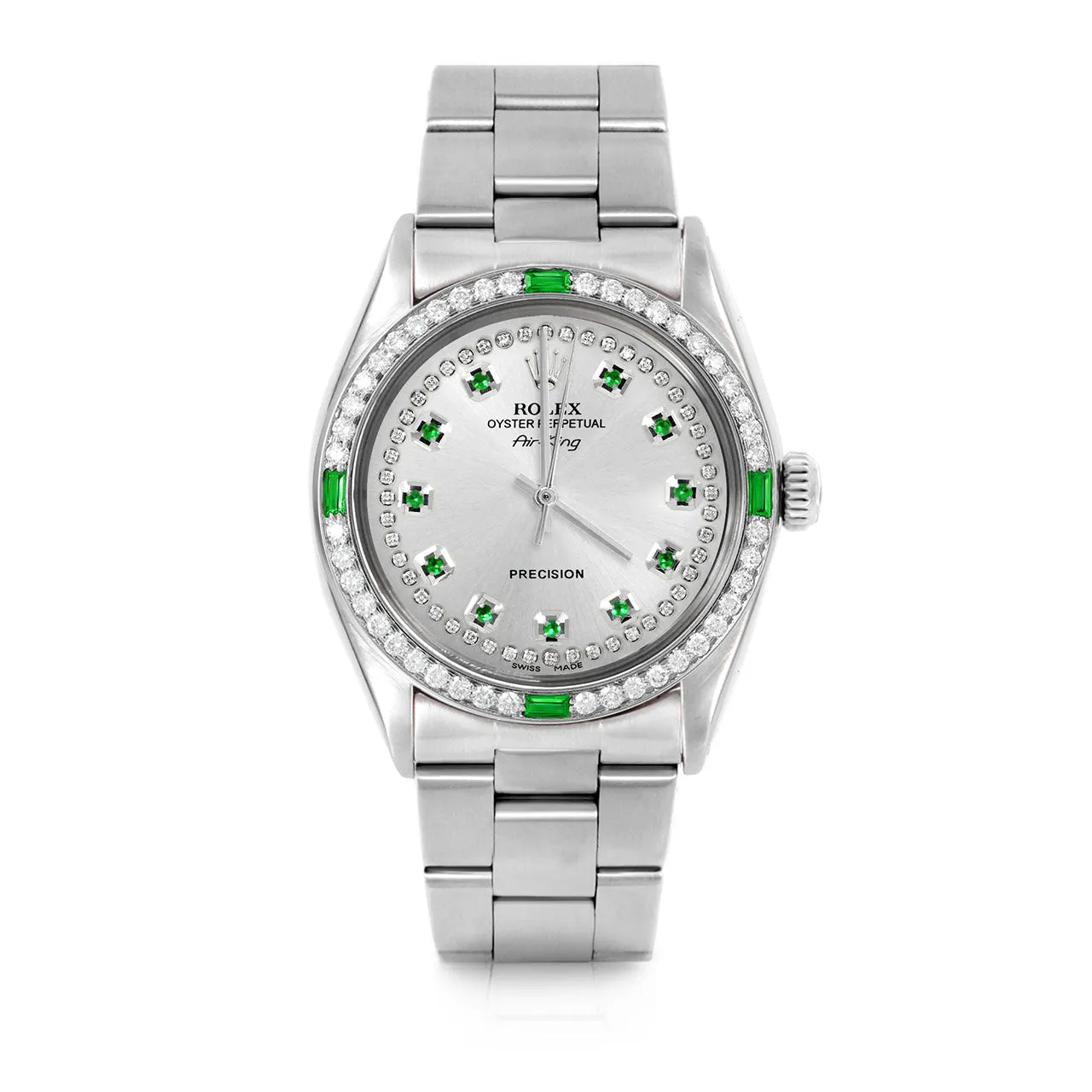 Rolex Air King 34mm | 5500-SS-SLV-STRE-4EMD-OYS