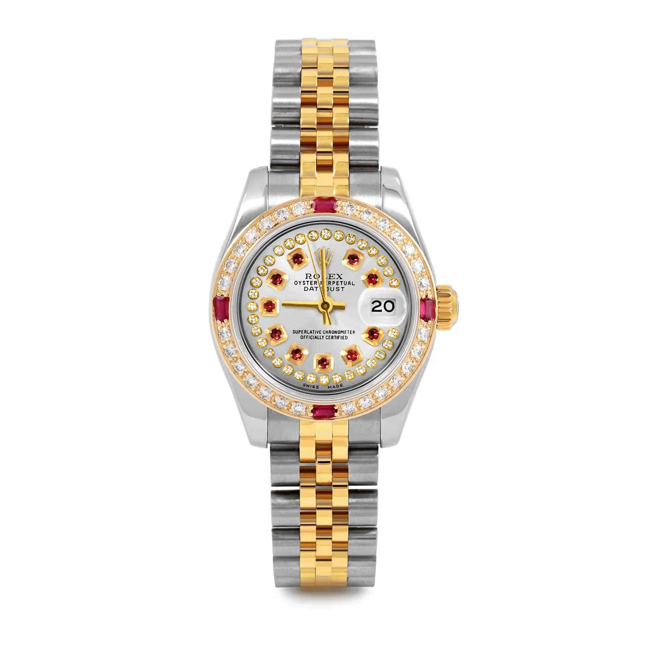Rolex Datejust 26mm | 179173-SLV-STRR-4RBY-JBL