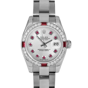 Rolex Datejust 26mm | 179174-SLV-RBY-AM-4RBY-OYS
