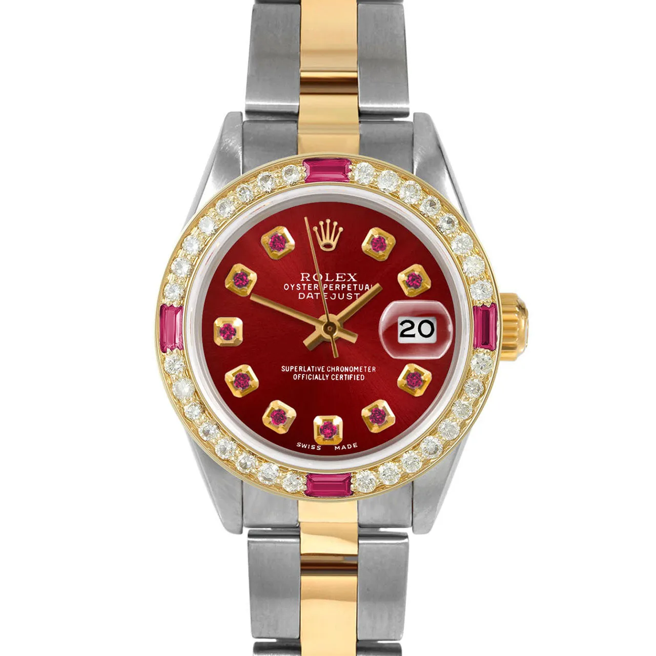 Rolex Datejust 26mm | 69173-RED-RBY-AM-4RBY-OYS
