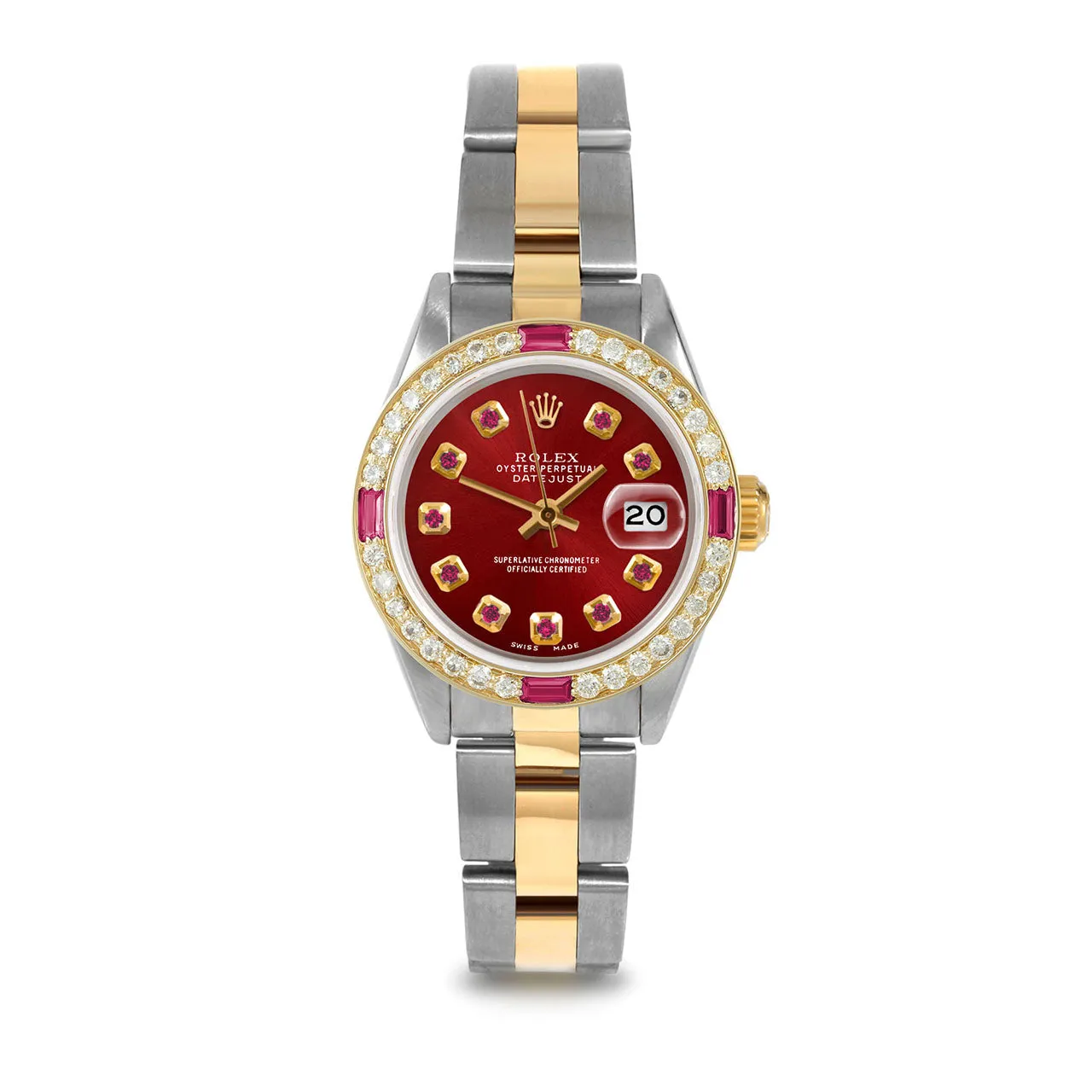 Rolex Datejust 26mm | 69173-RED-RBY-AM-4RBY-OYS
