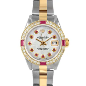 Rolex Datejust 26mm | 69173-WMOP-RBY-AM-4RBY-OYS