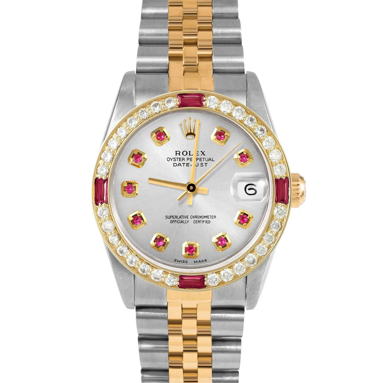 Rolex Datejust 31mm | 68273-SLV-RBY-AM-4RBY-JBL