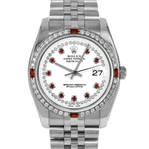 Rolex Datejust 36mm | 116234-WHT-STRR-4RBY-JBL