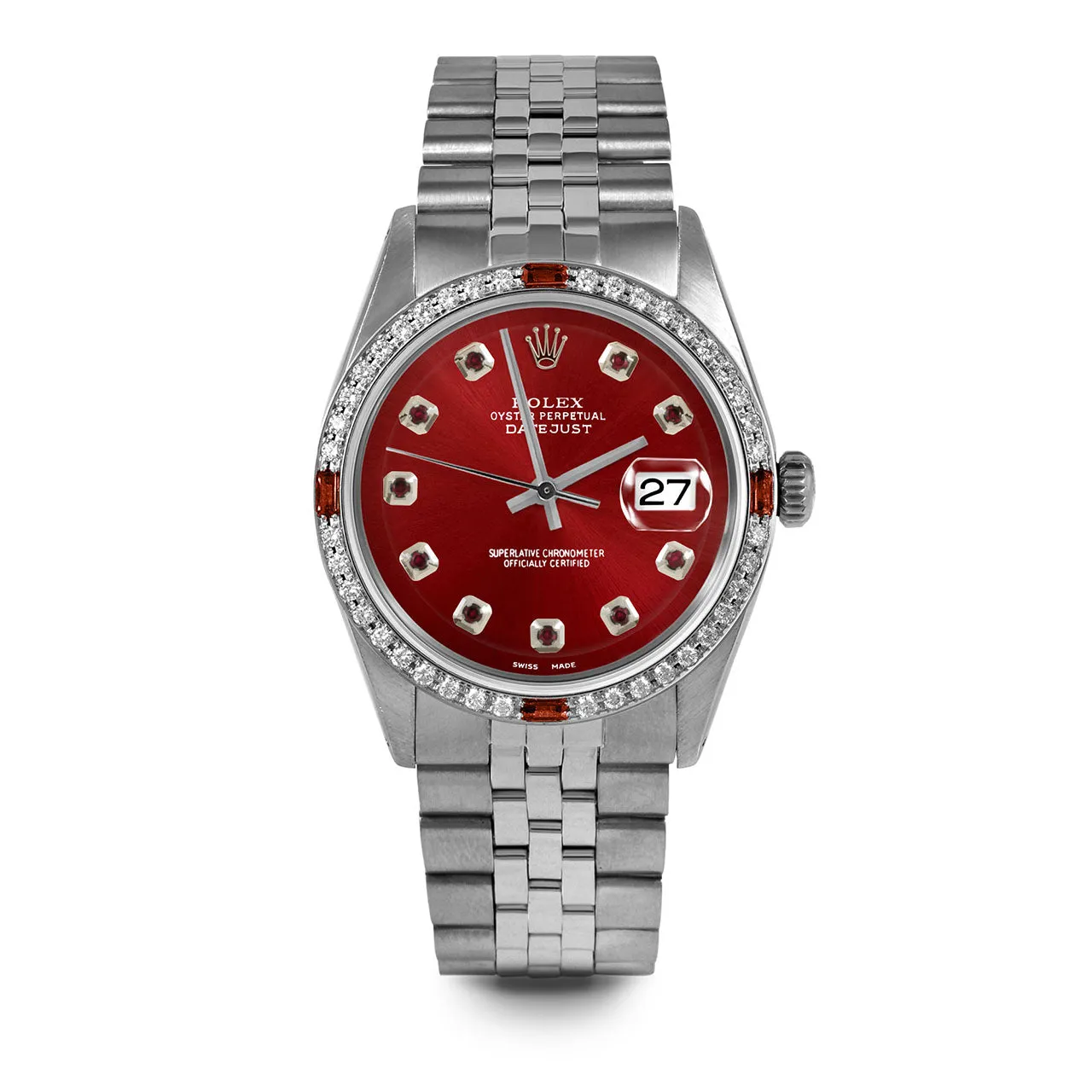Rolex Datejust 36mm | 1601-SS-RED-RBY-AM-4RBY-JBL