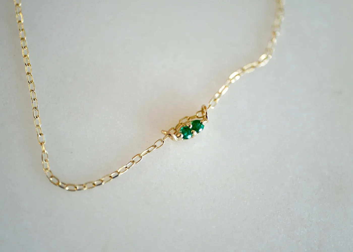 SAPPHIRE TWIN NECKLACE