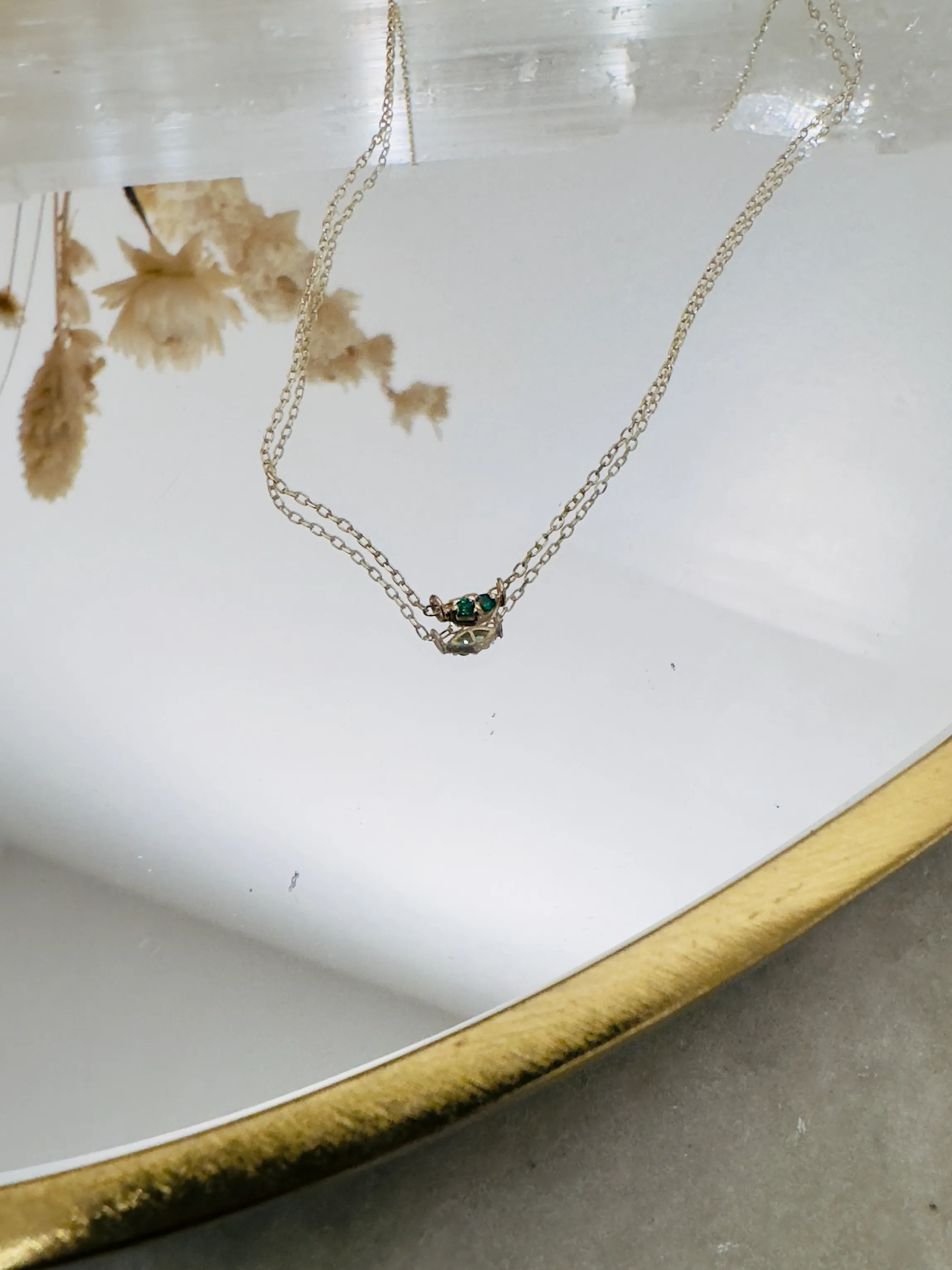 SAPPHIRE TWIN NECKLACE