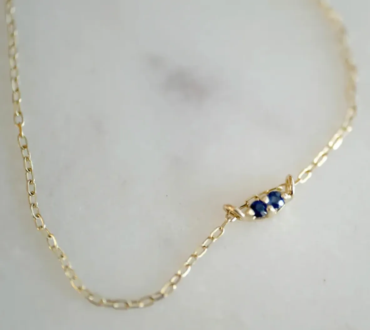 SAPPHIRE TWIN NECKLACE