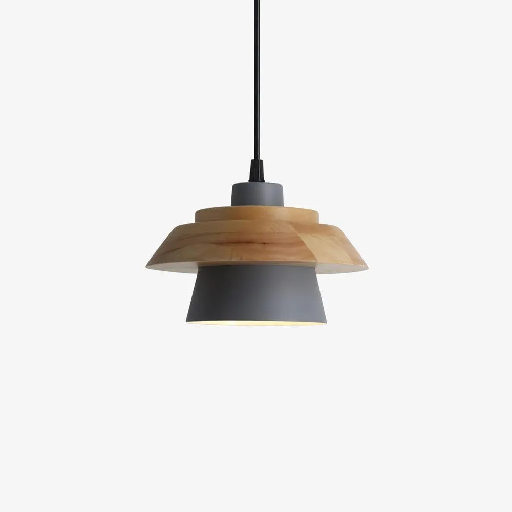 Stone Wood Pendant Lamp