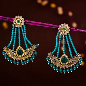 Sukkhi Superb Gold Plated Chandelier Earring For Women