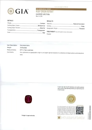 Thai Ruby 3.10ct