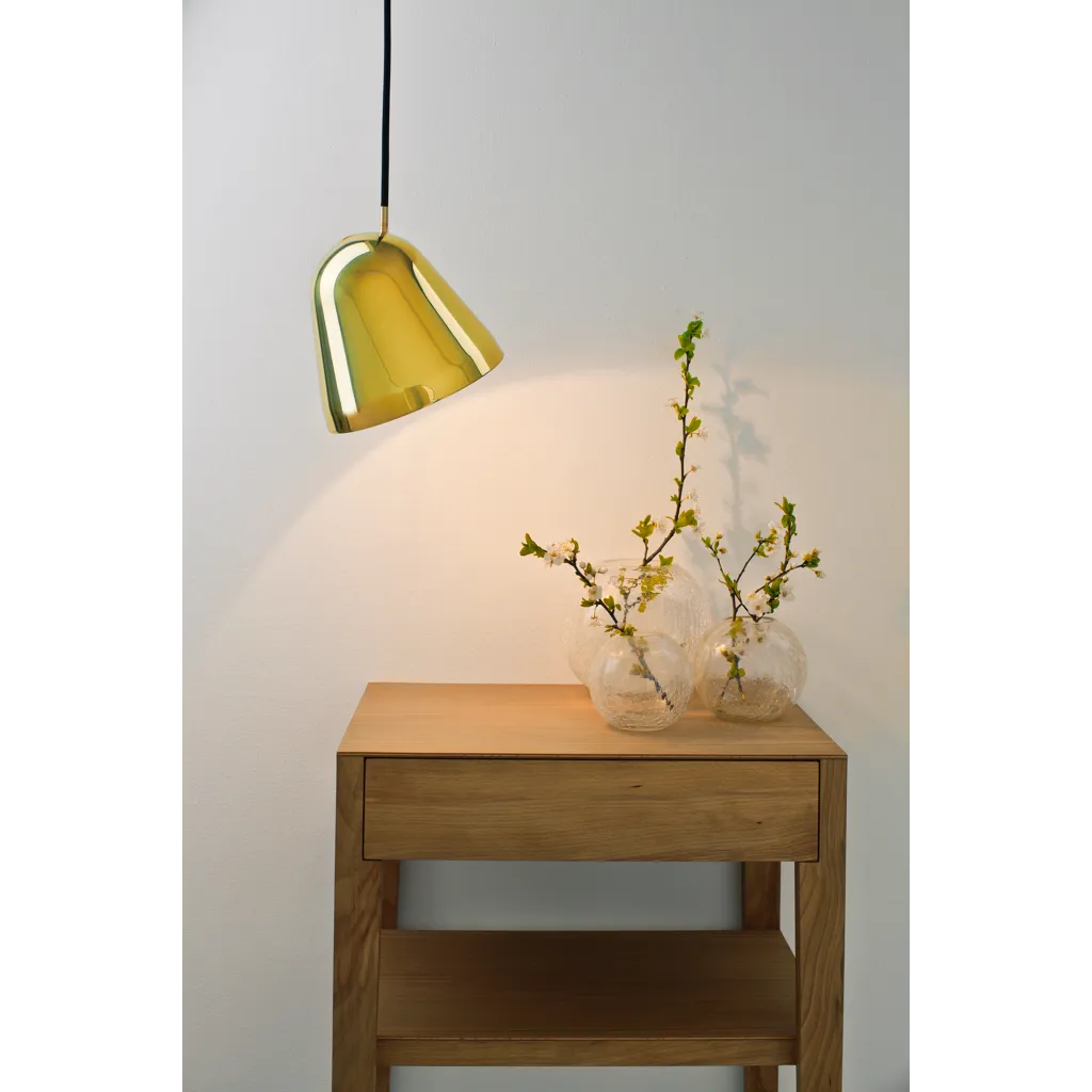 Tilt Brass Pendant - Large