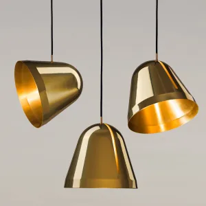 Tilt Brass Pendant - Large