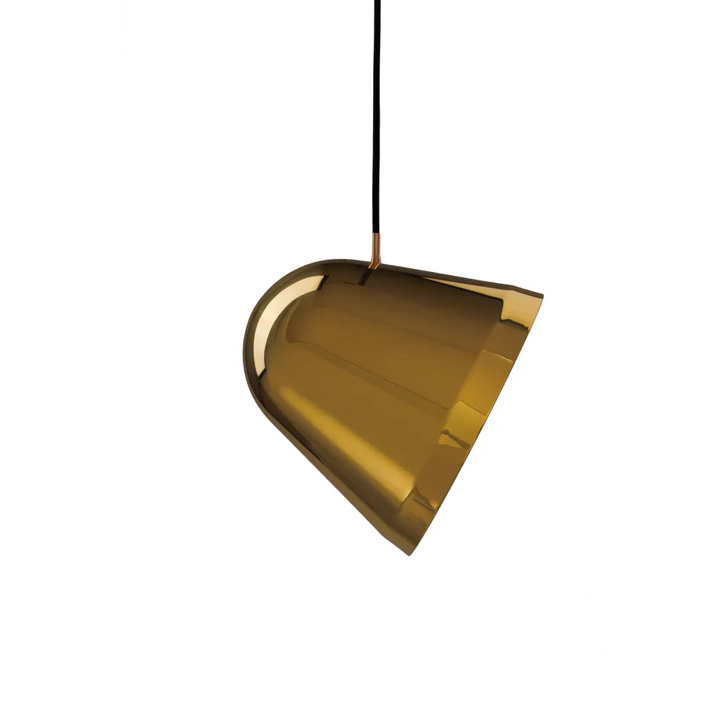 Tilt Brass Pendant - Large