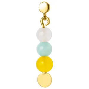 Topping Short 3 Stones earring 1 pcs - Multi