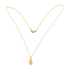 Vida Citrine Oval Pendant Necklace